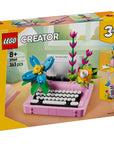 LEGO Typewriter with Flowers