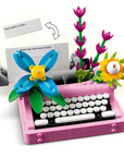 LEGO Typewriter with Flowers