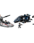 LEGO Imperial Dropship vs. Rebel Scout Speeder